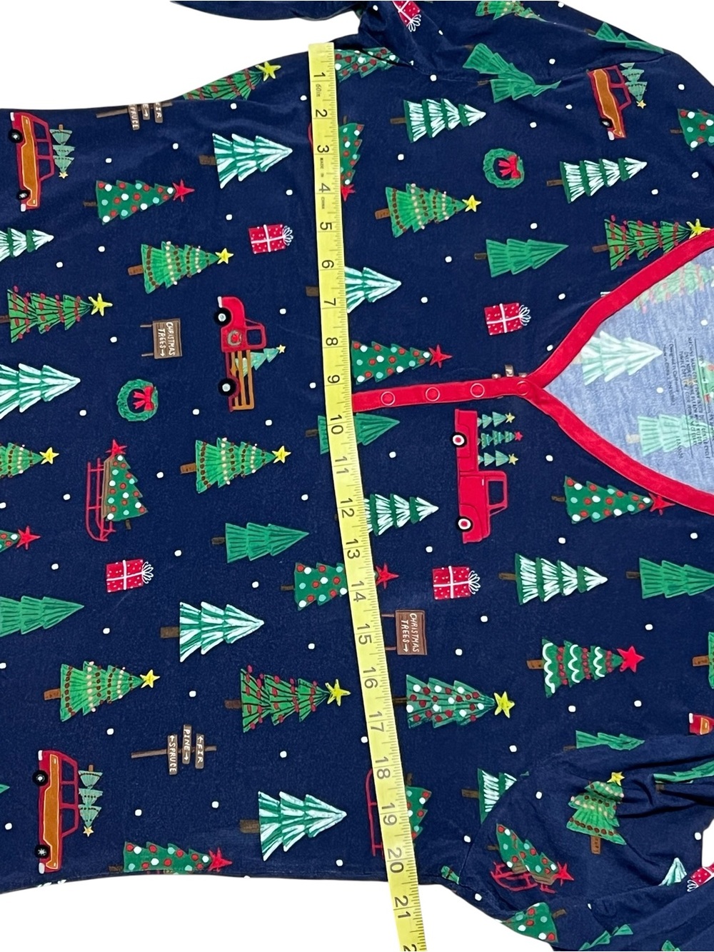 Little Sleepies Pajamas Set Womens Large Christmas Trees Pickup Truck Lunaluxe - Picture 5 of 10